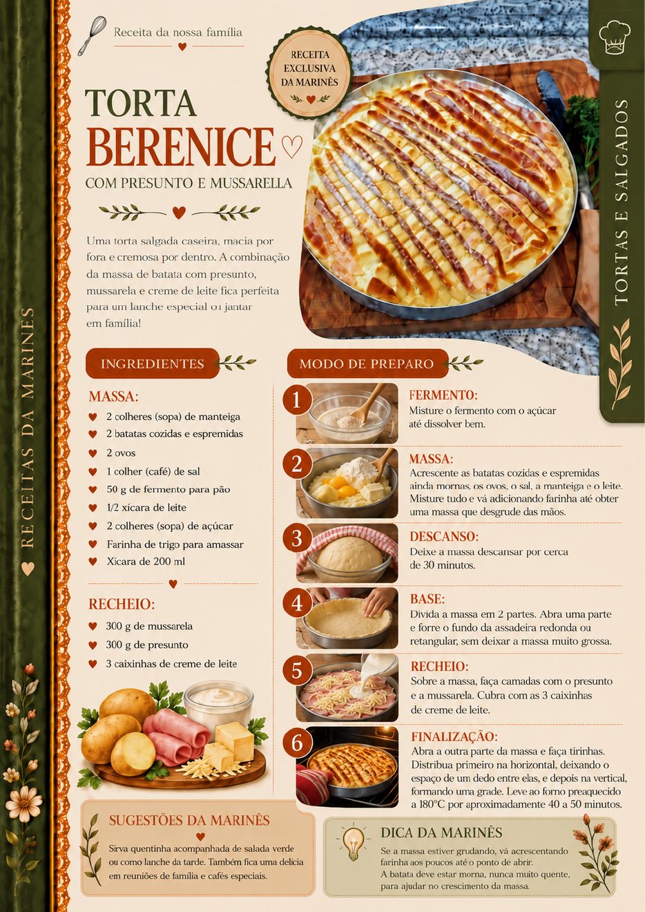 Prévia da página da torta Berenice